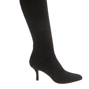 Stuart Weitzman Diamondback Black Suede NWOT